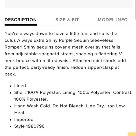 NWT Lulu’s Purple Sequin Romper Cocktail Party Small - Picture 4 of 9